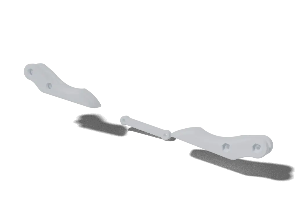 BCN3D Moveo source parts, 3D render (not the assembled robot)