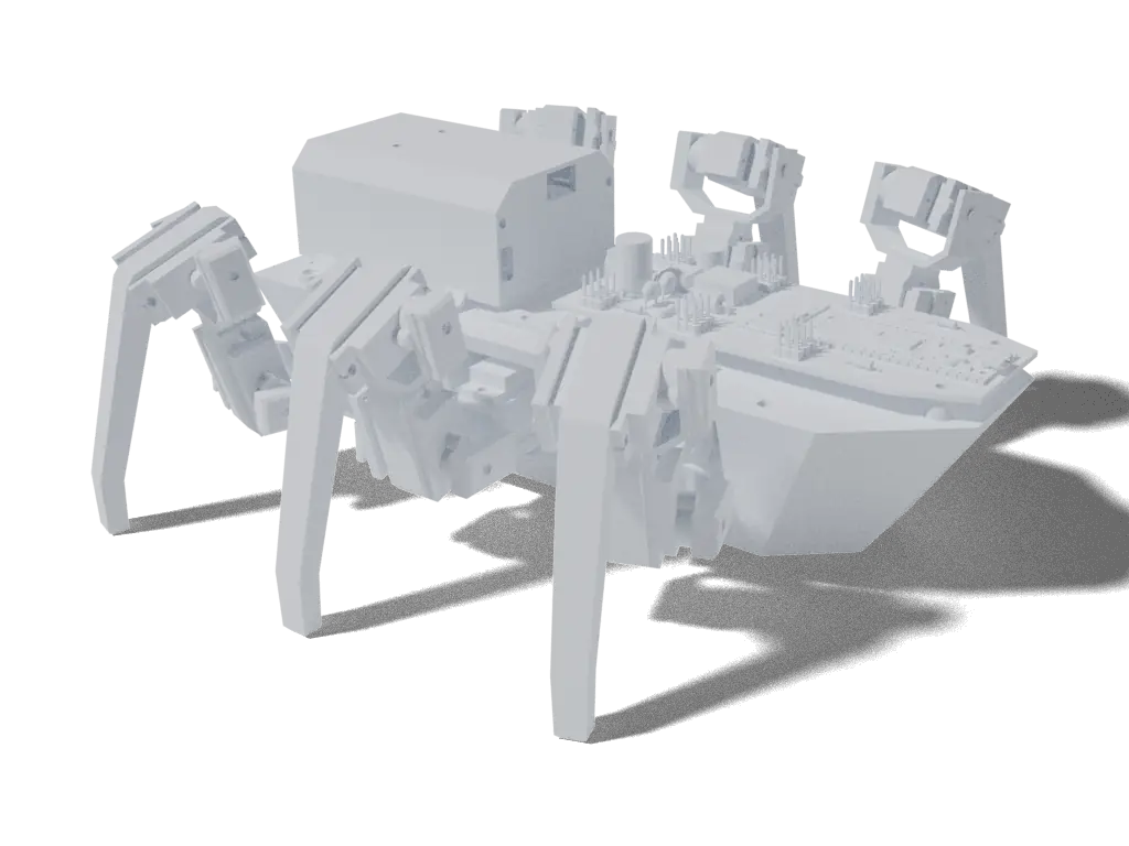 Bob The Hexapod, 3D render from the project's source files