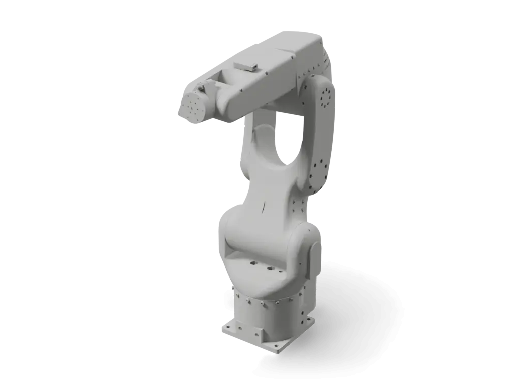Faze4 Robotic arm open-source 6-DoF robot arm, 3D render from Final_light_assembly_URDF.urdf