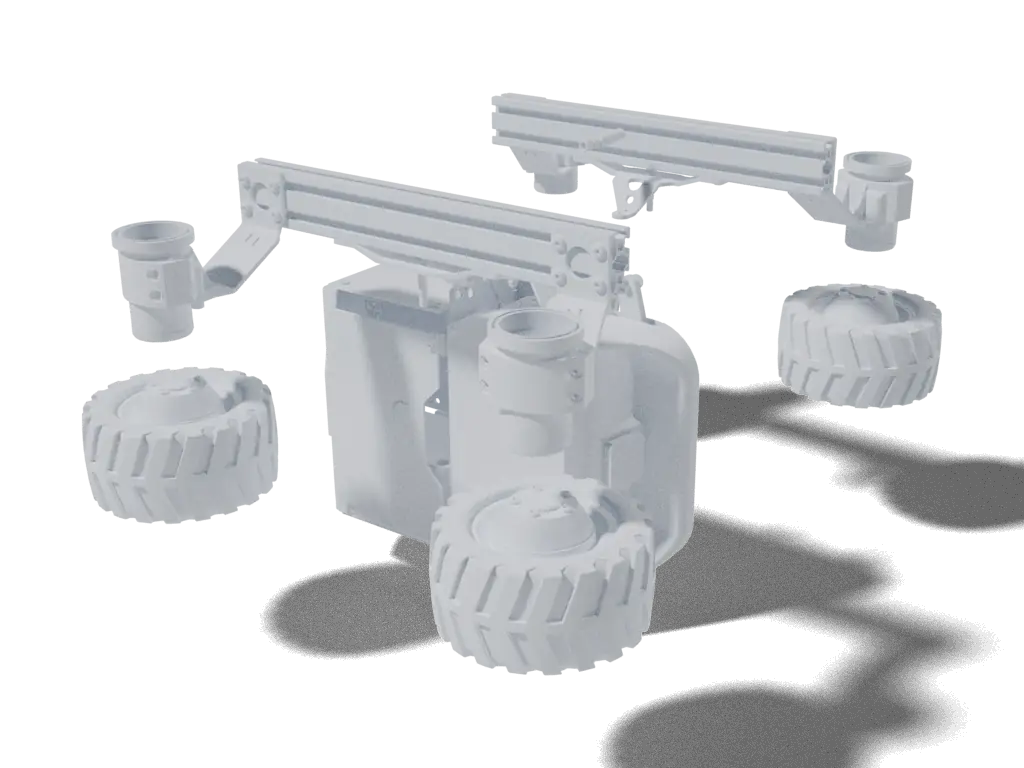 Leo Rover, 3D render from the project's source files