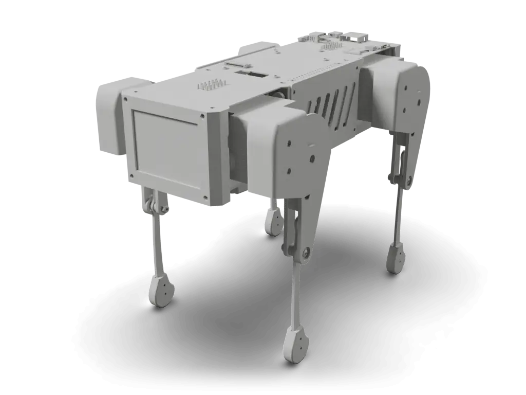 Mini Pupper 2, 3D render from the project's source files