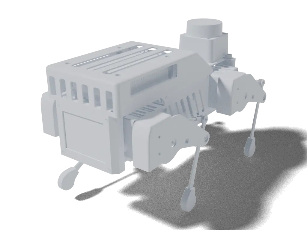 Mini Pupper (MangDang), 3D render from the project's source files