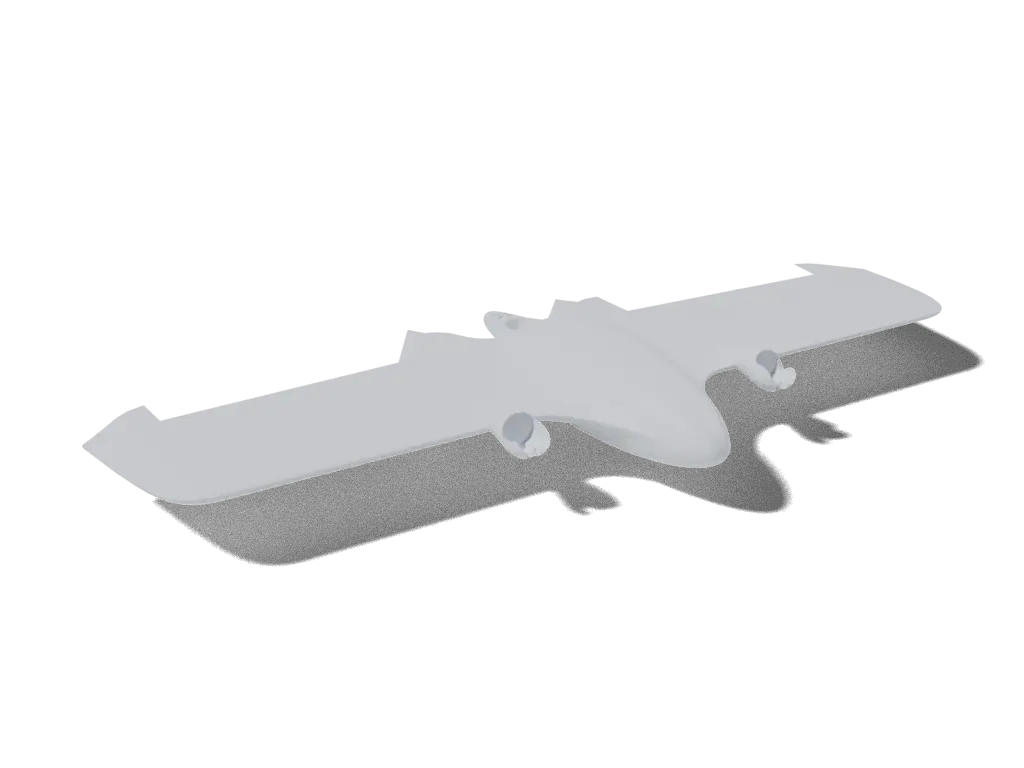 MiniHawk-VTOL, 3D render from the project's source files