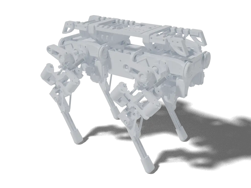 openDog (V1), 3D render from the project's source files