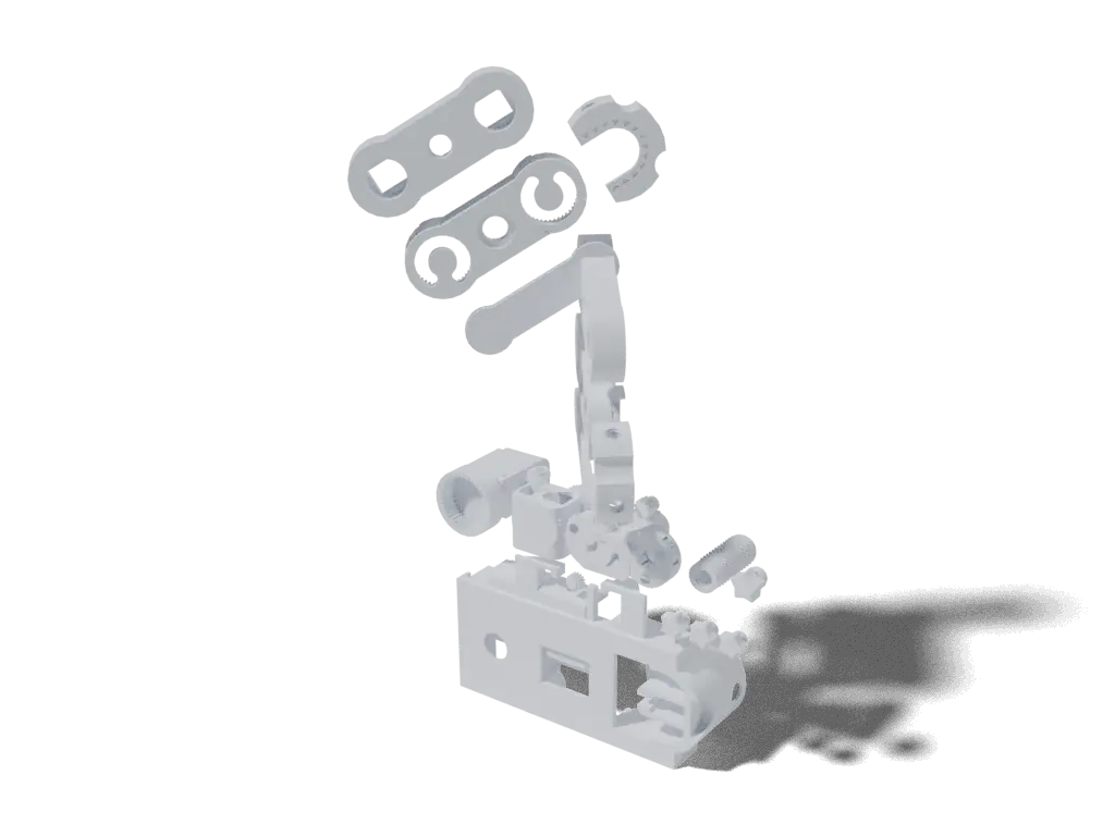 Pedro 2.0 source parts, 3D render (not the assembled robot)