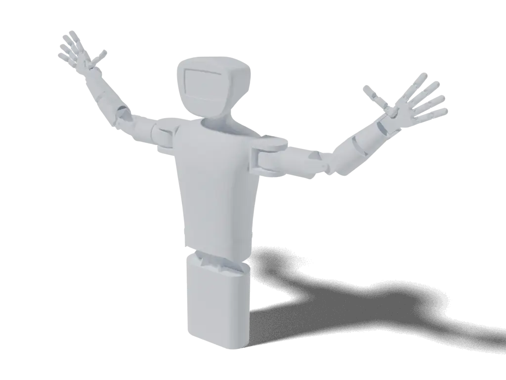 pib (printable intelligent bot), 3D render from the project's source files