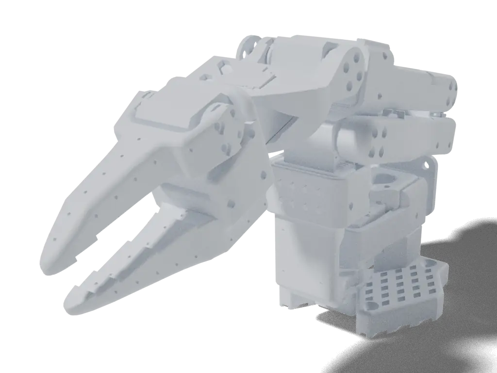 SO-ARM100 / SO-ARM101 (Standard Open Arm), 3D render from the project's source files