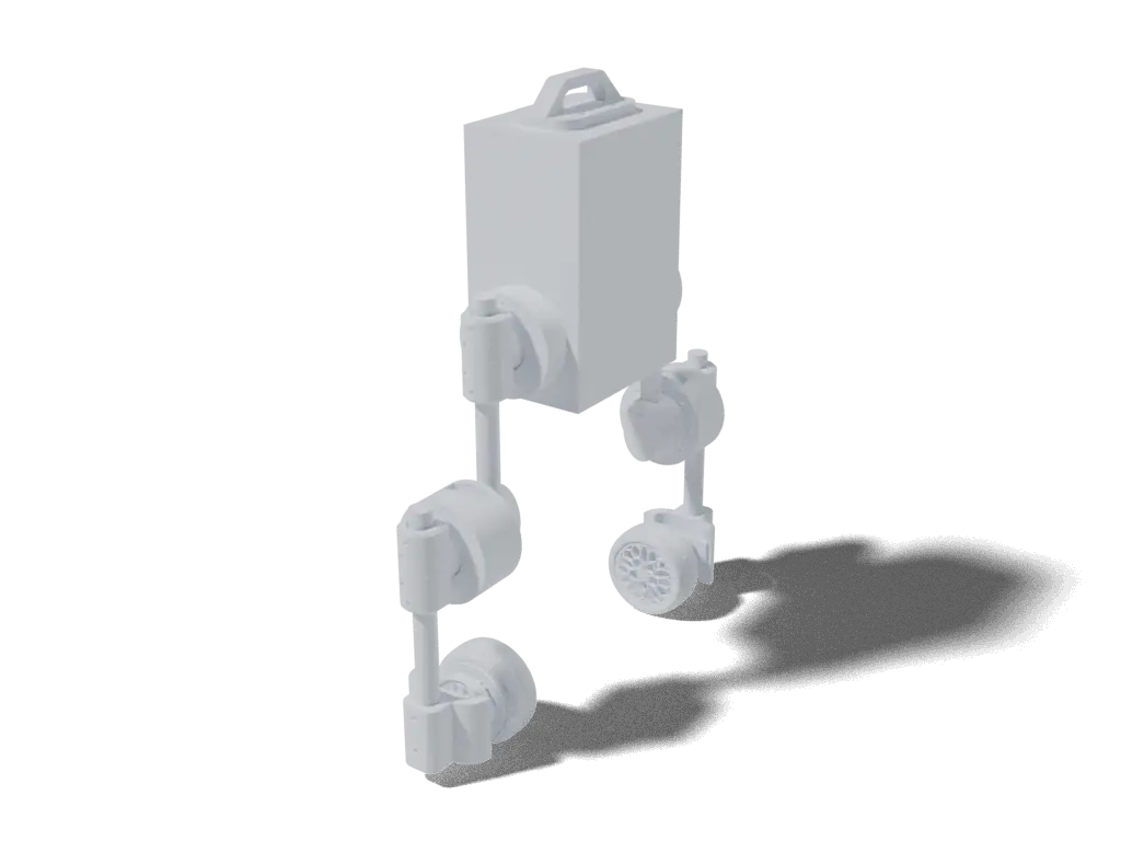 Upkie, 3D render from the project's source files