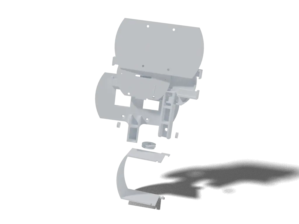 Yale OpenHand Project source parts, 3D render (not the assembled robot)